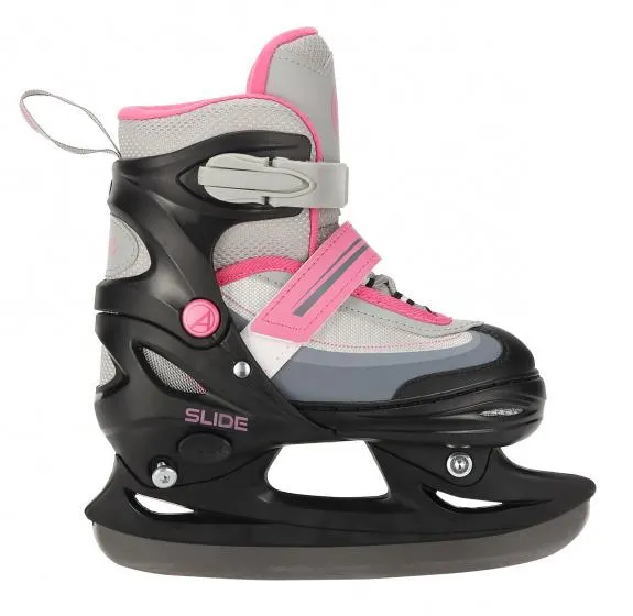 AMIGO 2-in-1 schaatsen/skates meisjes zwart/roze