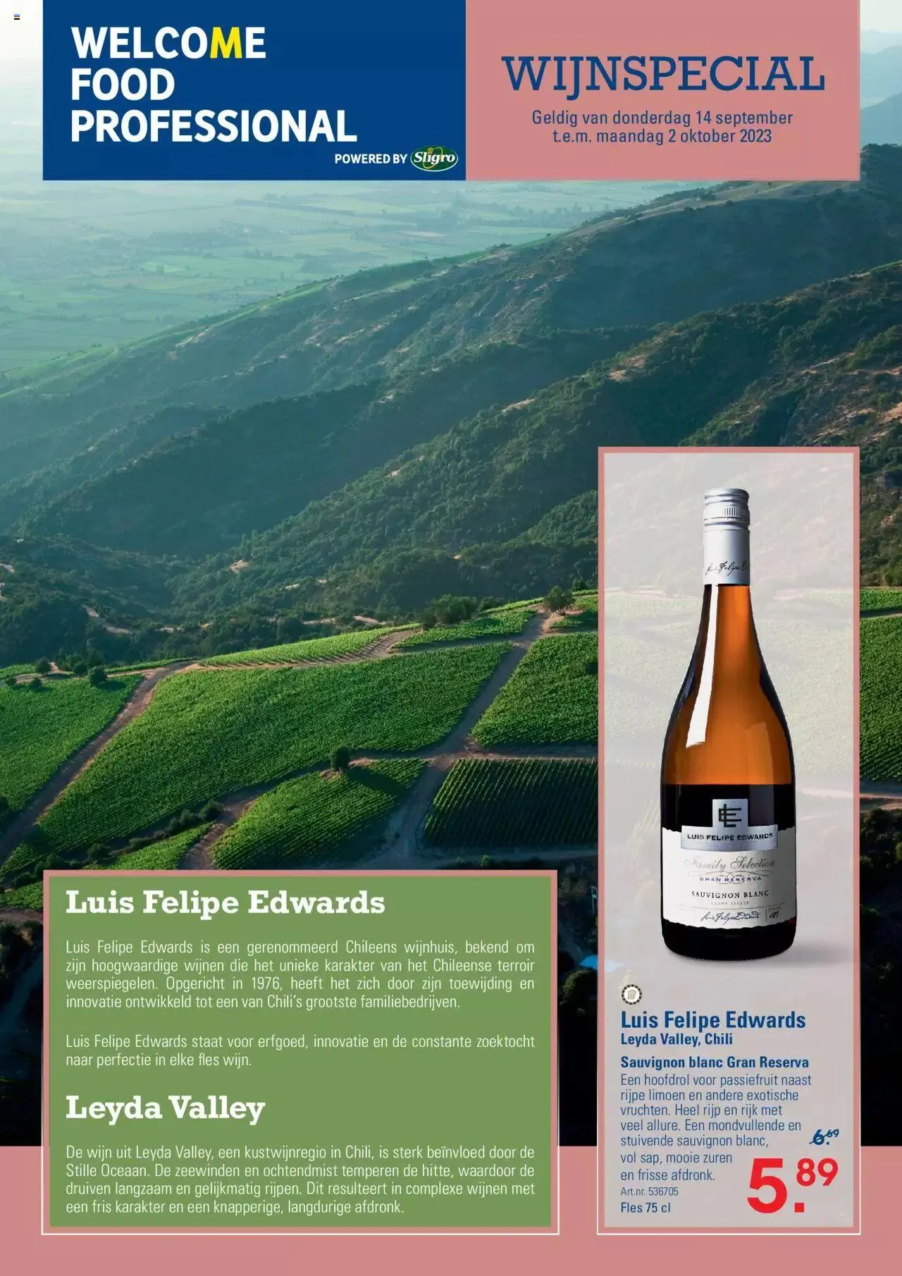 Metro - WIJNSPECIAL van 2 oktober tot 31 december 2023 - folder pagina 1