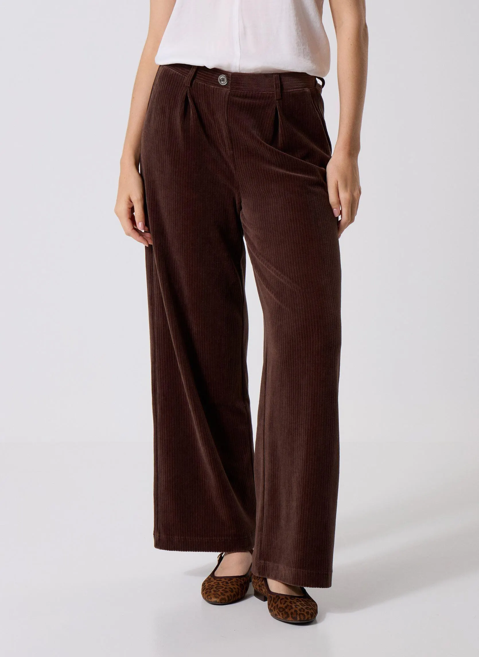Kostuumbroeken PAOLANE dames bruin