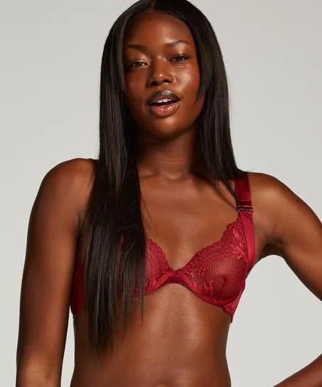 Niet-voorgevormde beugel bh Hana - Rood