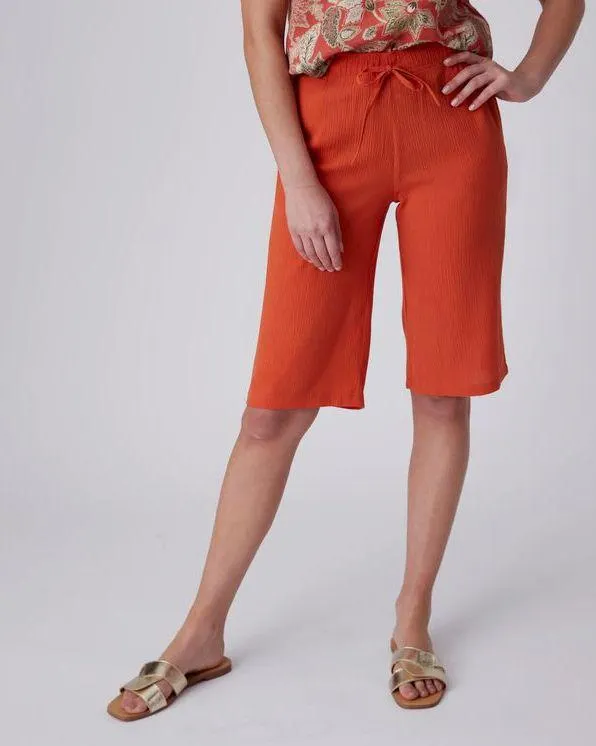 Bermuda in lichte crêpe