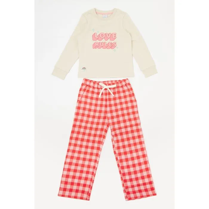 Kids pyjama set love