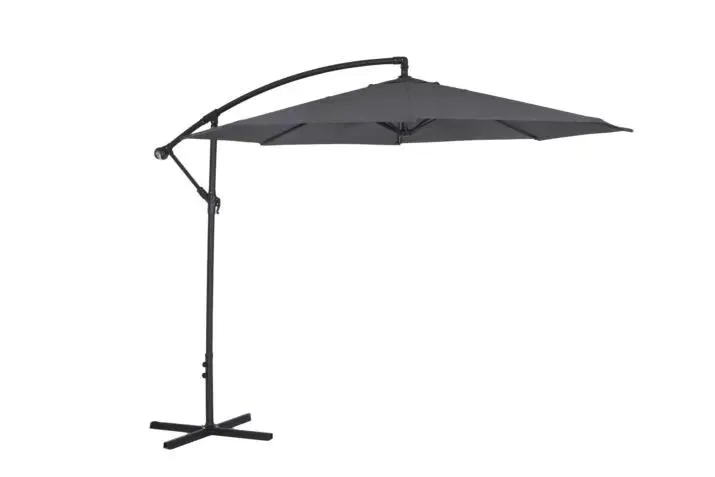 Zweefparasol Agape Ø300cm antraciet met beschermhoes