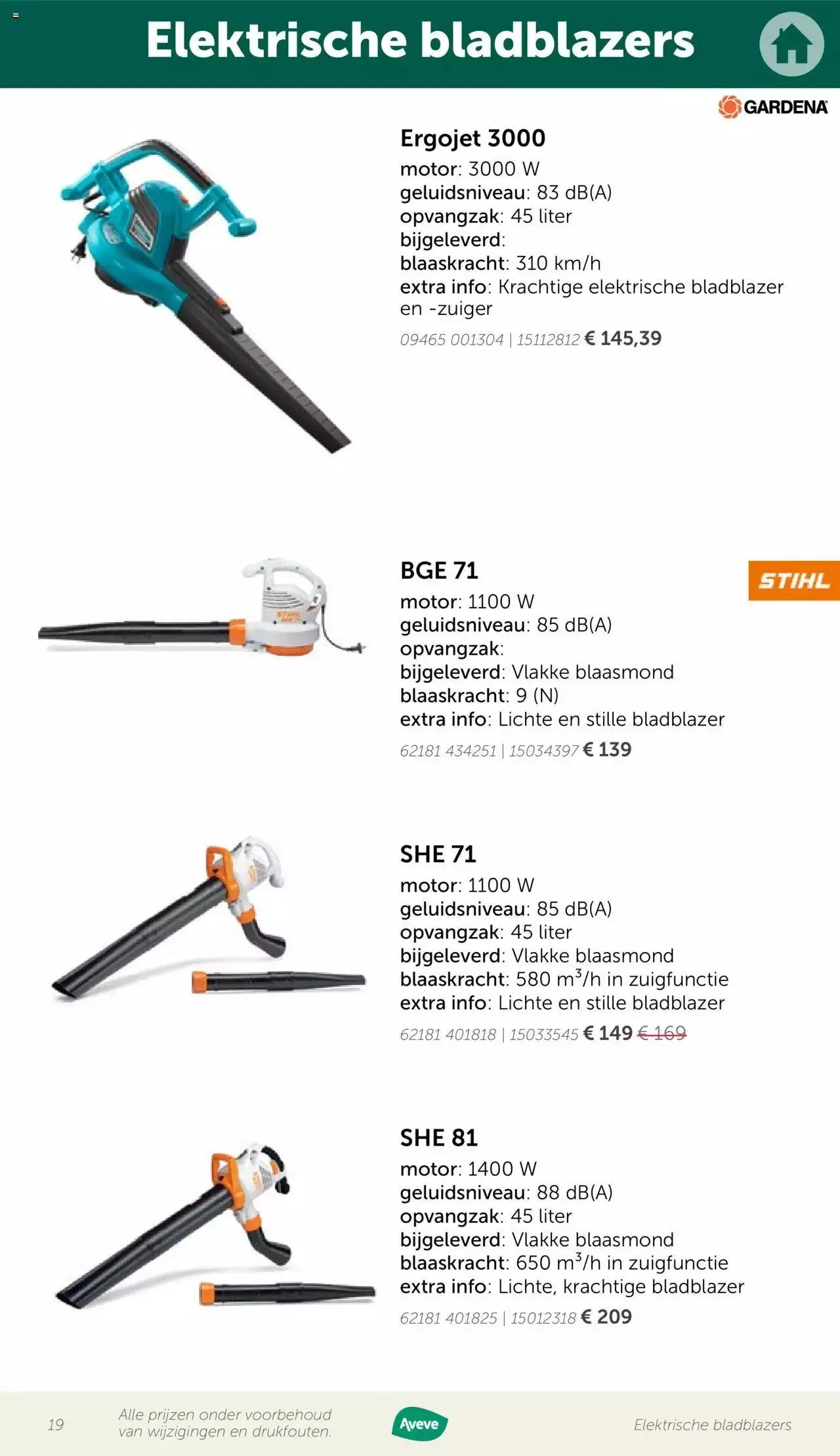 Aveve folder - Gids tuinmachines van 12 mei tot 31 december 2023 - folder pagina 19