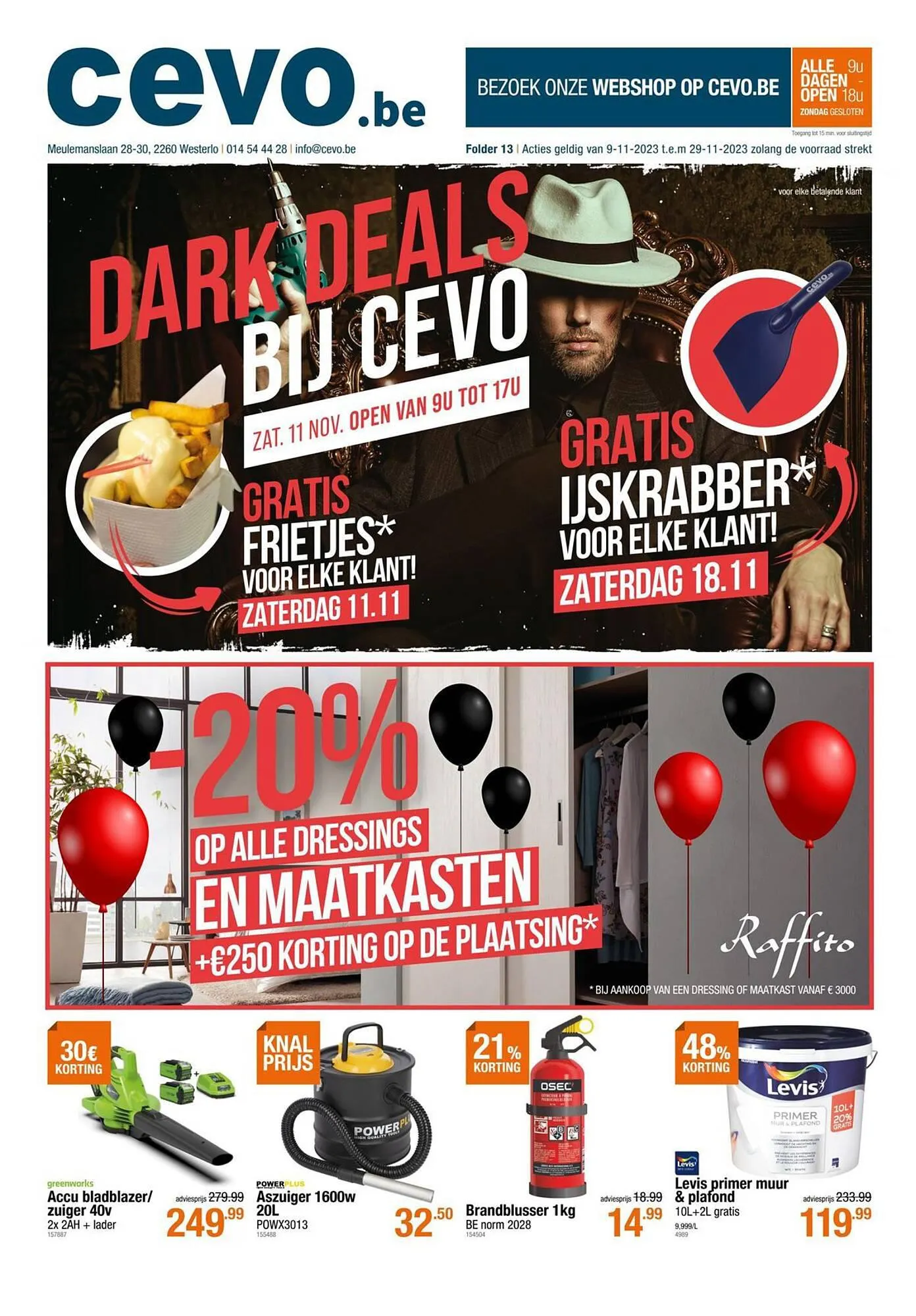 Cevo folder van 9 november tot 29 november 2023 - folder pagina 1