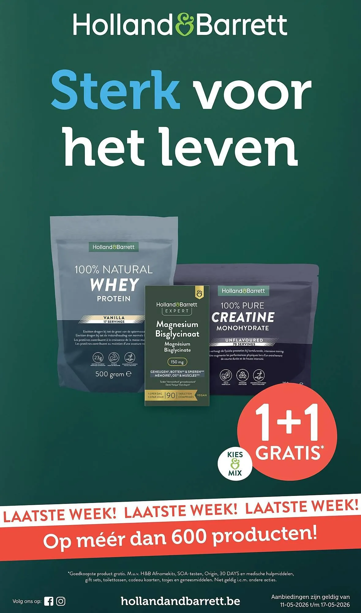 Holland & Barrett folder van 11 mei tot 17 mei 2026 - folder pagina 1