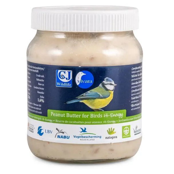Premium pindakaas voor tuinvogels hi-energy