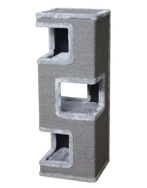 Adori Krabton Nicole - Krabpalen - 35x35x100 cm Lichtgrijs