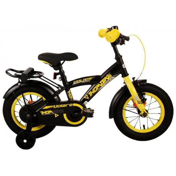 Volare Thombike Kinderfiets - Jongens - 12 inch - Zwart Geel