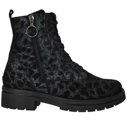 Waldlaufer Zoe Veterboots Zwart Dames