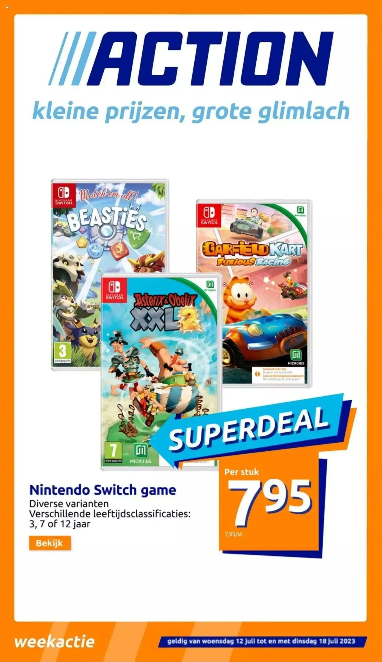 Action folder week / de la semaine 28 van 18 juli tot 31 december 2023 - folder pagina 1