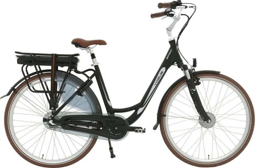 Vogue Basic 468Wh 28 Inch Dames 7V Rollerbrake Matzwart/Bruin