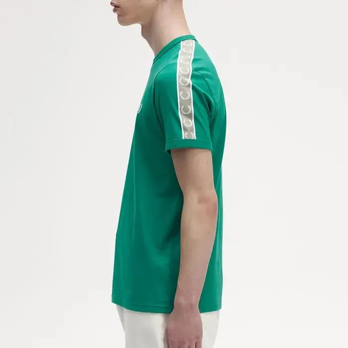 Contrast Tape Ringer Shirt Heren