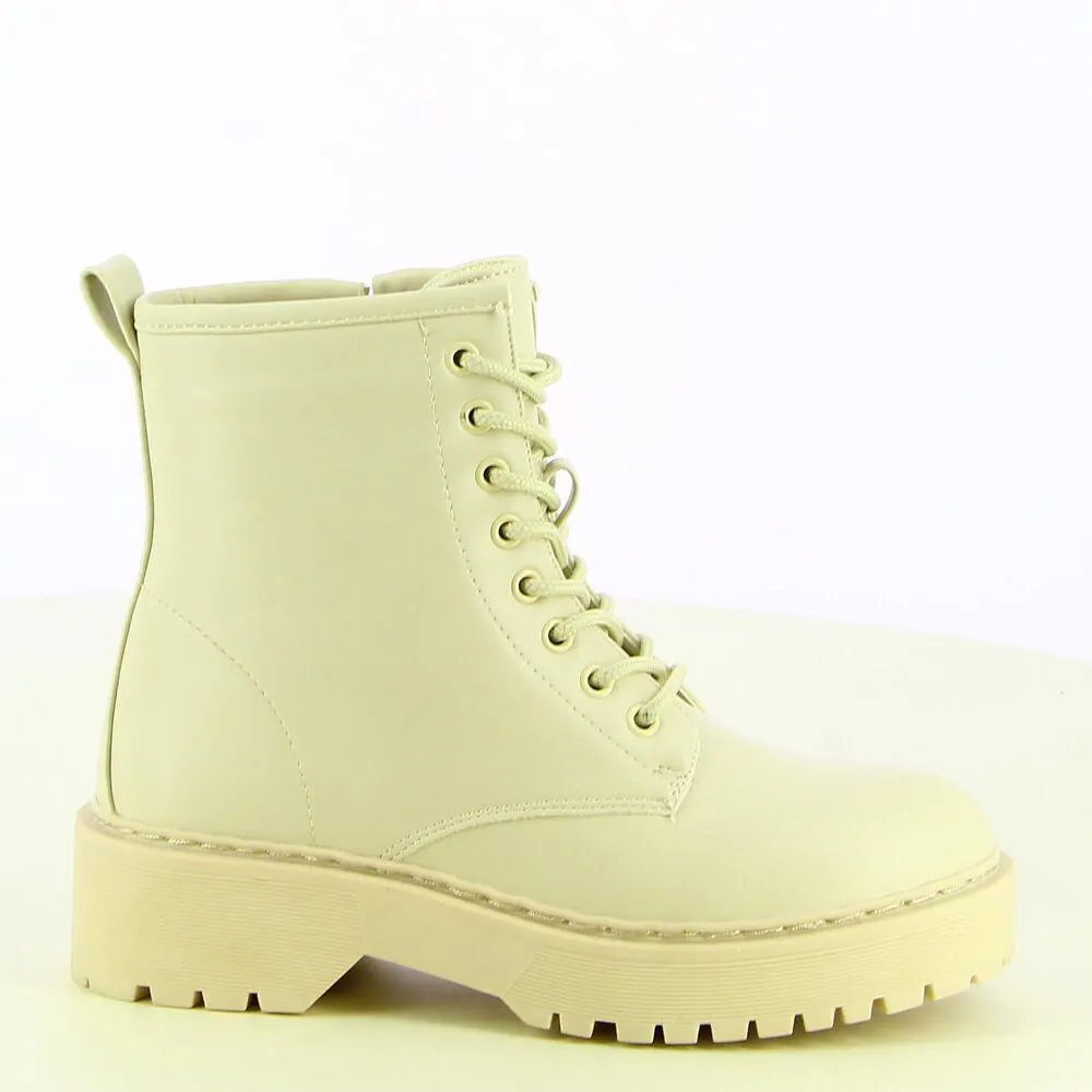 Ken Shoe Fashion - Off/White - Boots