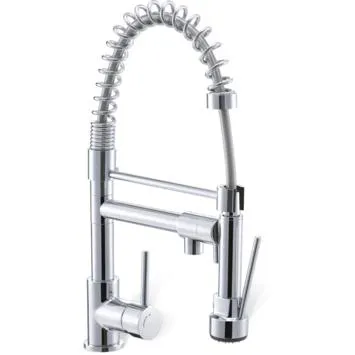 Atlantic keukenkraan Lucas met uitneembare spoelkop chroom