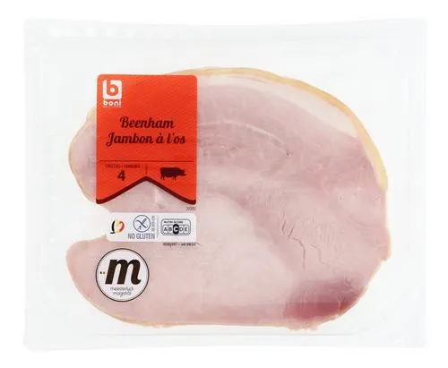 Jambon cuit sans gluten
