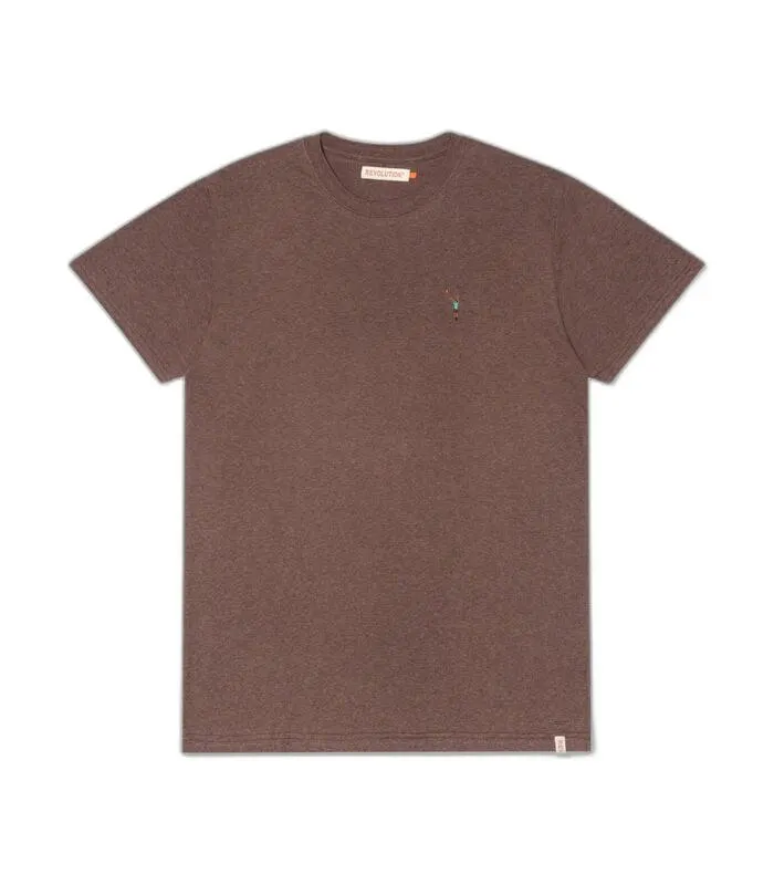 T-shirt met borduursel op borst