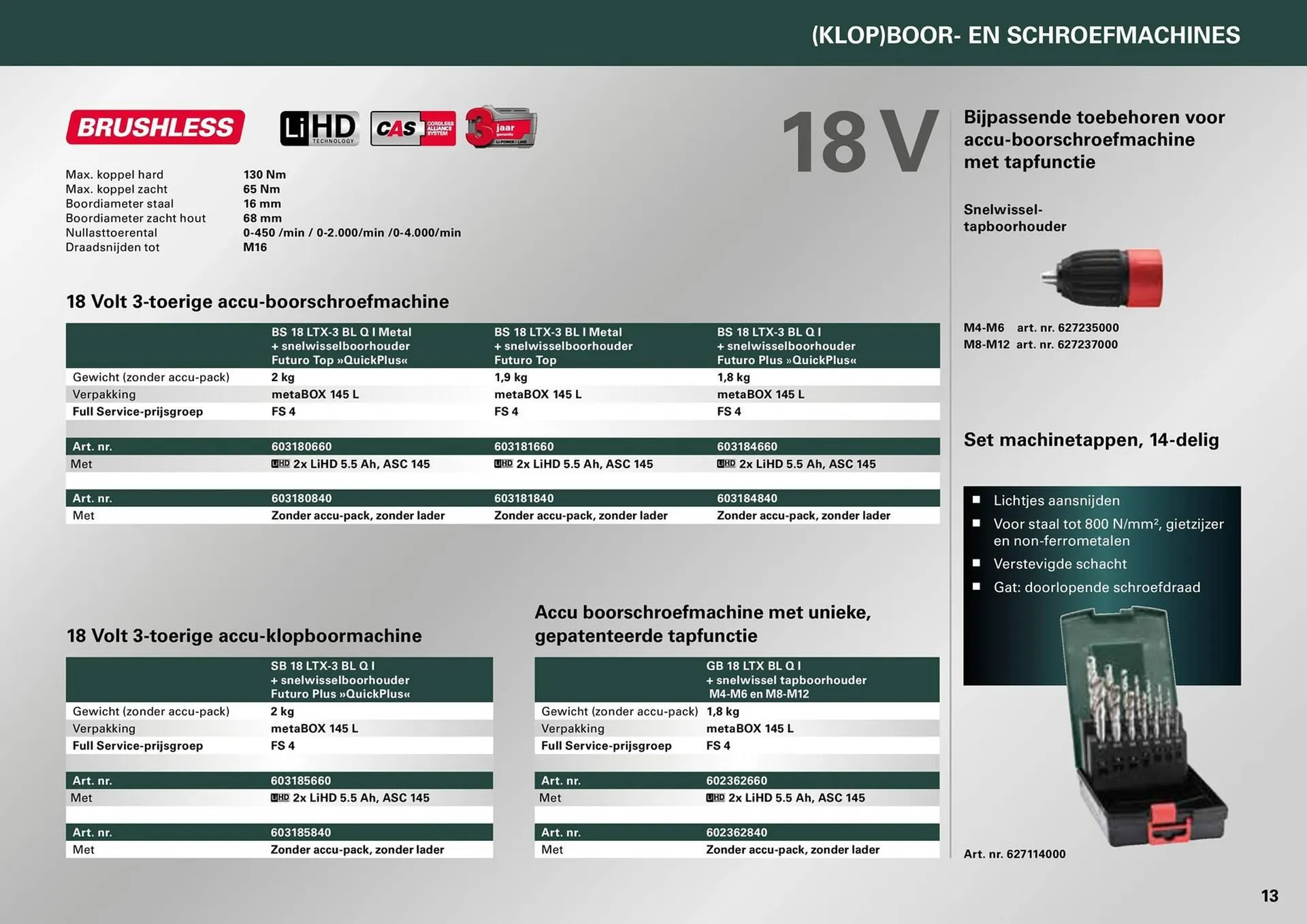 Metabo folder van 7 maart tot 31 december 2024 - folder pagina 13