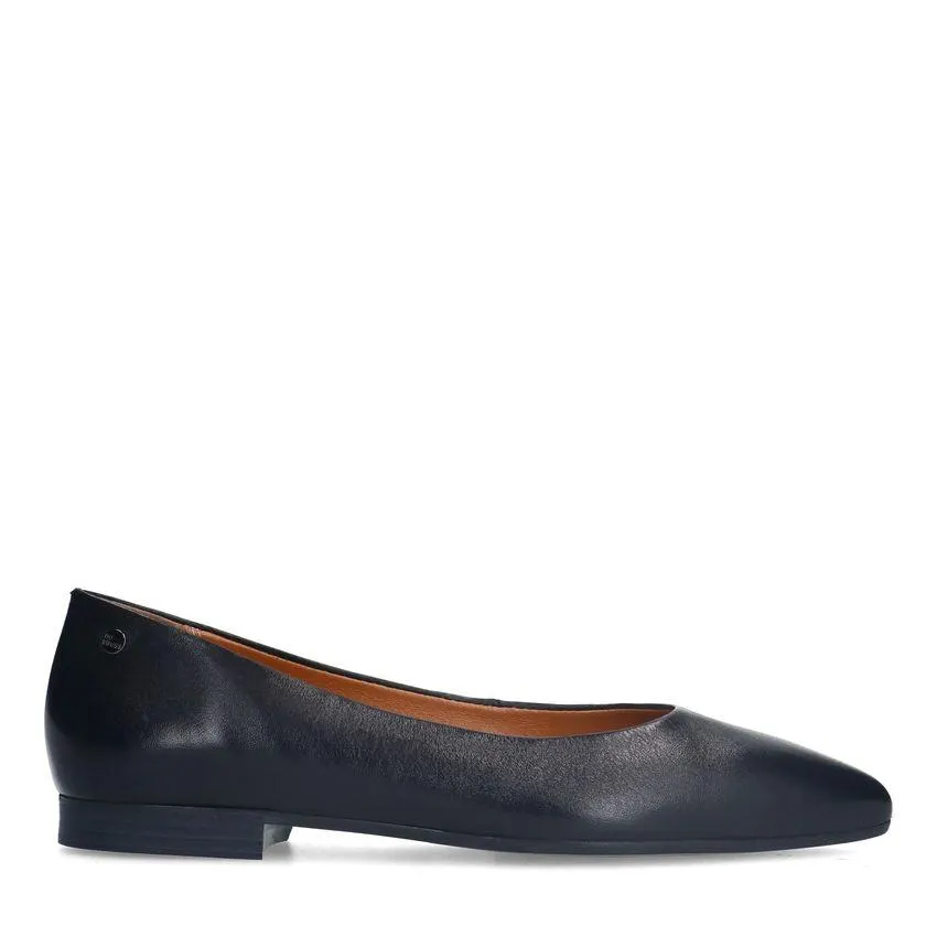 Zwarte leren loafers
