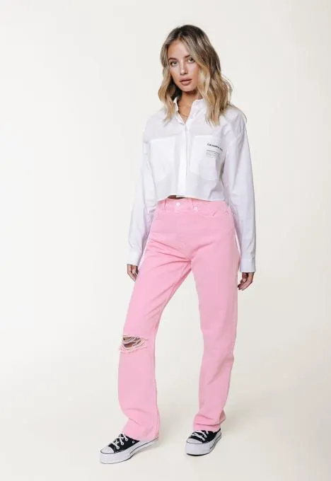 Jones Mid Rise Straight Leg Jeans