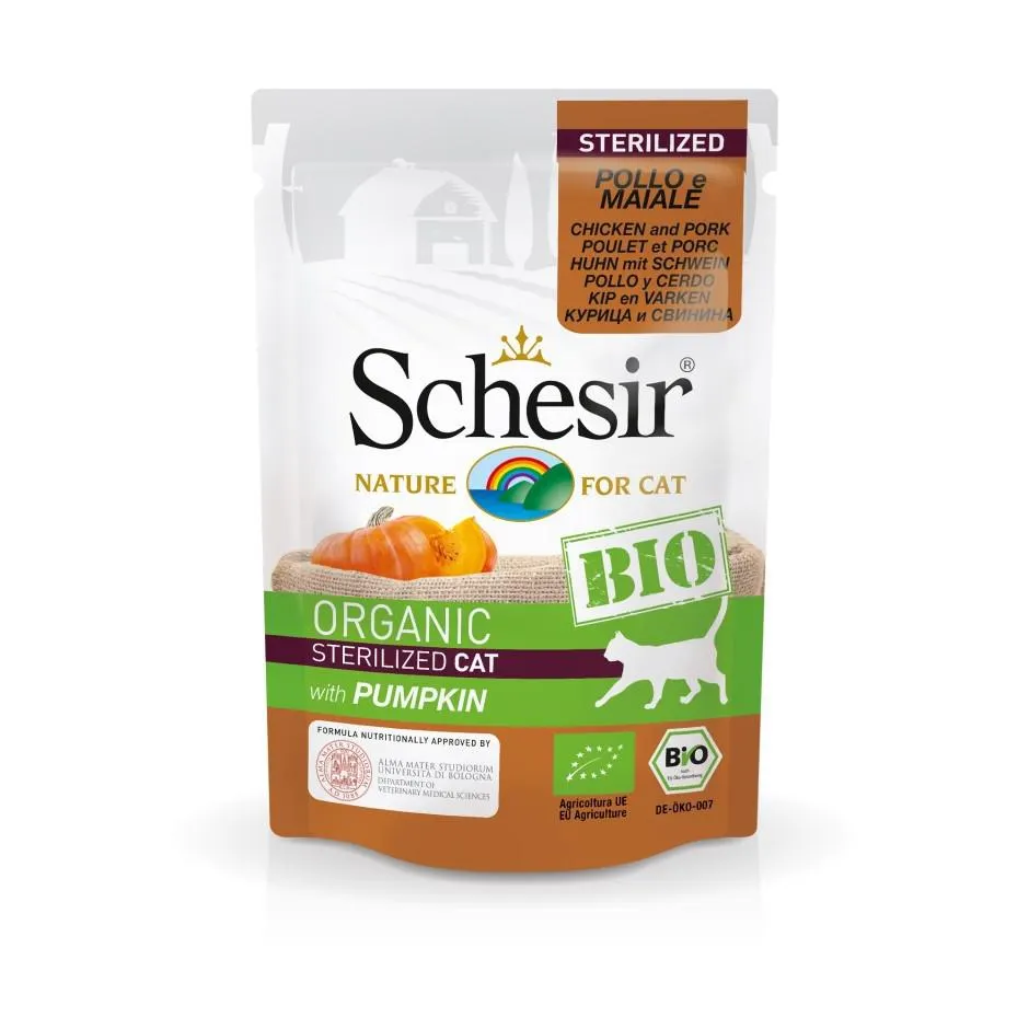 Schesir Cat Bio - BIO PORK/CHICKEN/PUMPKIN 85g