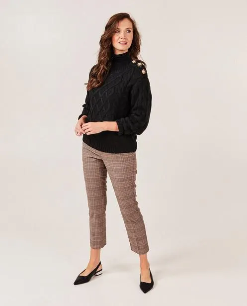 Trui met kabelpatroon