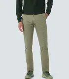 Stretch broek met garment geverfde afwerking