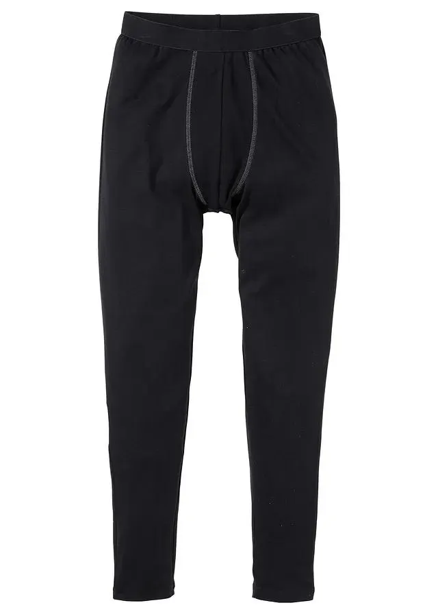 Caleçon long en coton côtelé