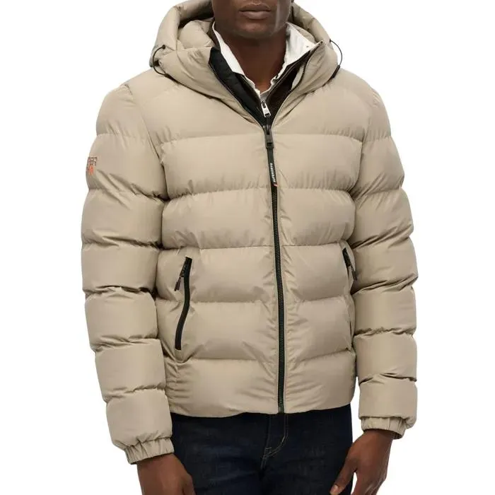 Hooded Sports Puffer Winterjas Heren