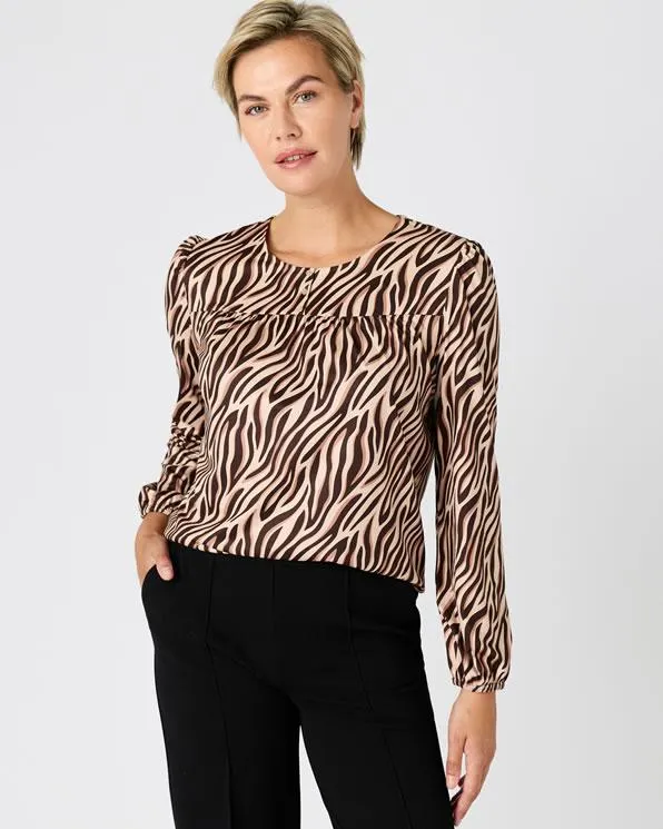 T-shirt print warm tricot