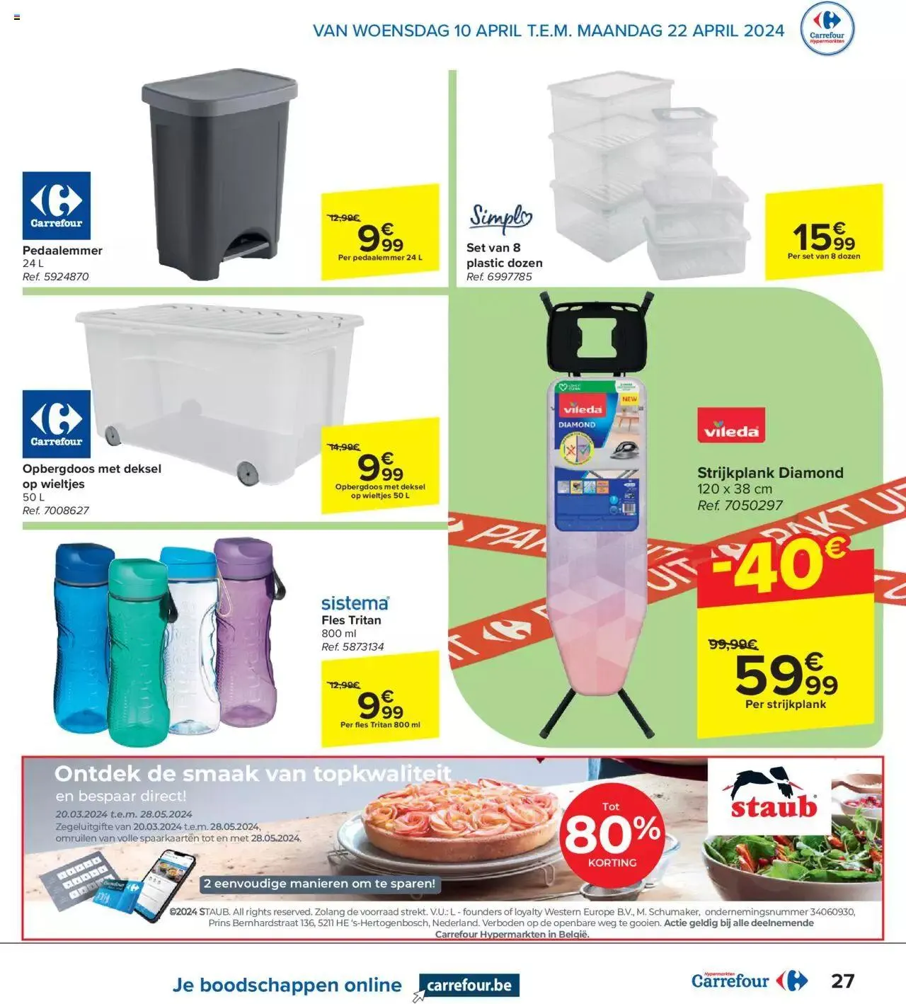 Carrefour folder week 15/16 van 22 april tot 31 december 2024 - folder pagina 27