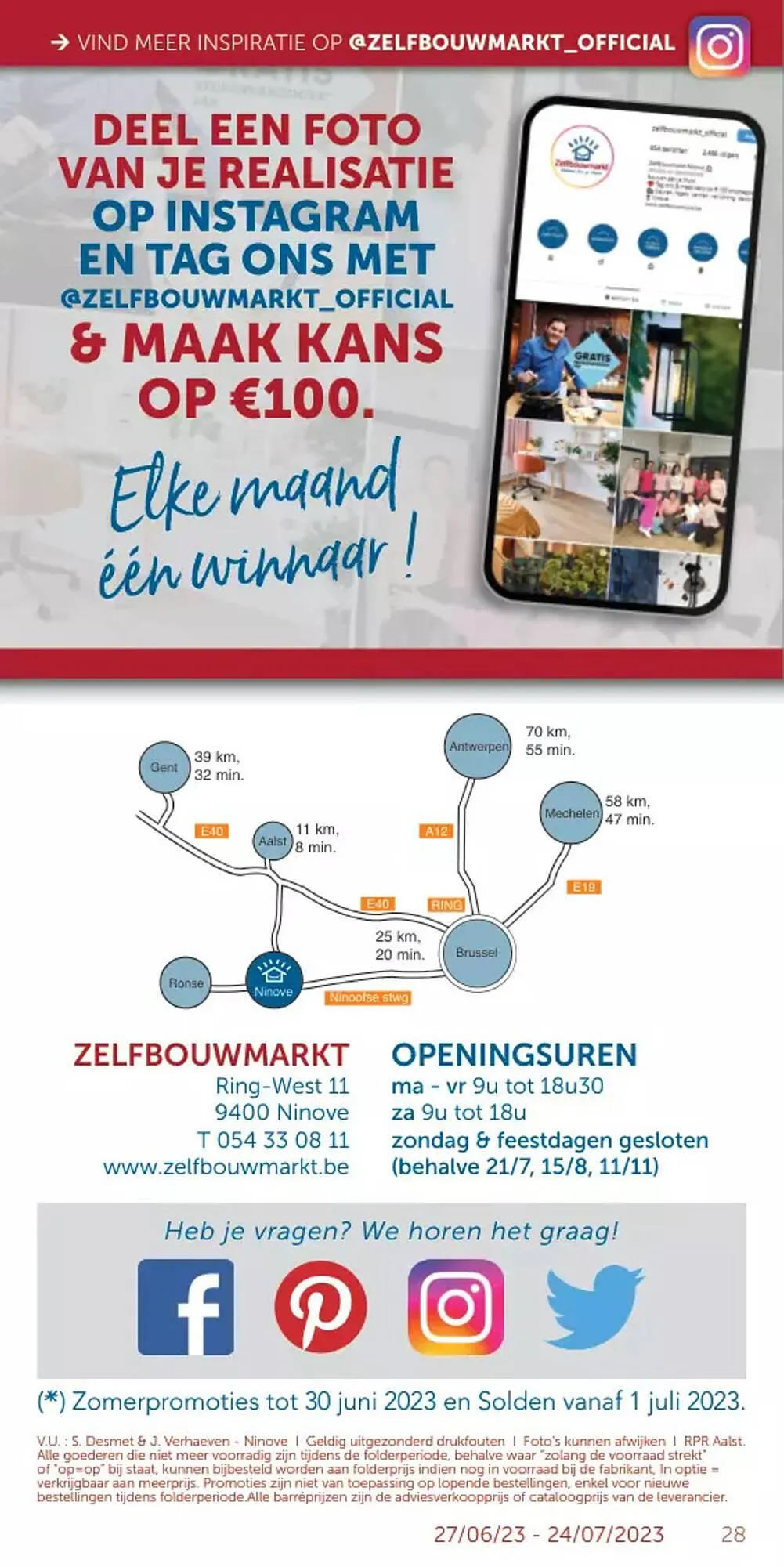 Zelfbouwmarkt folder van 27 juni tot 24 juli 2023 - folder pagina 28