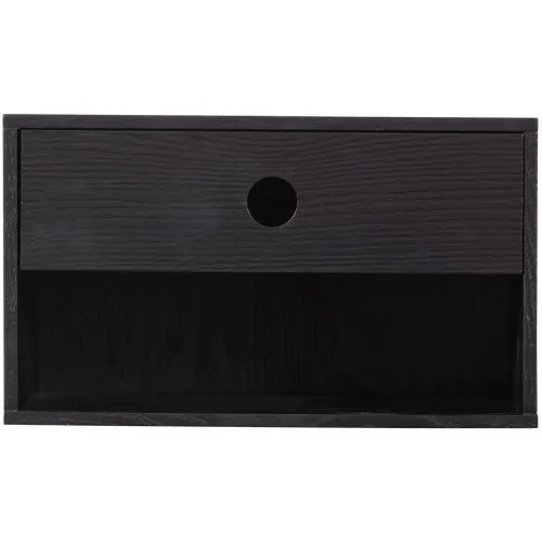 WOOOD hangend nachtkastje Nancy - MDF - Zwart - 20x34x30