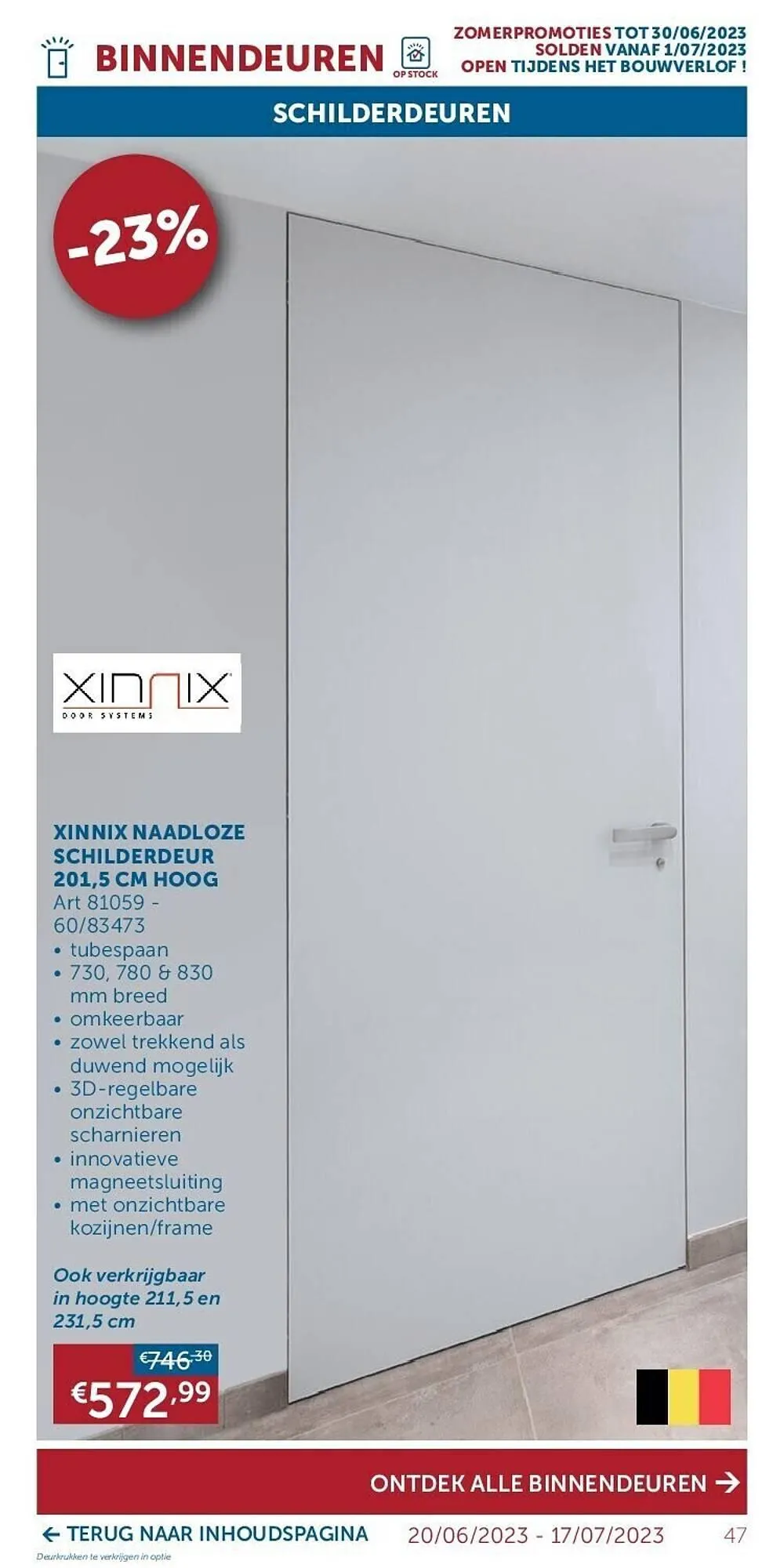 Zelfbouwmarkt folder van 20 juni tot 17 juli 2023 - folder pagina 47