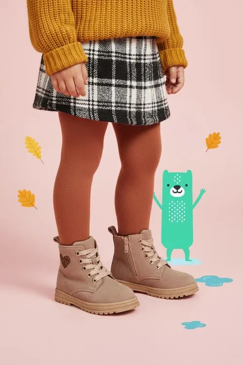 IK-KE Veterboots Roze Meisjes