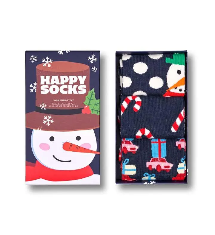 3-Pack Holiday Navy Socks Gift Set