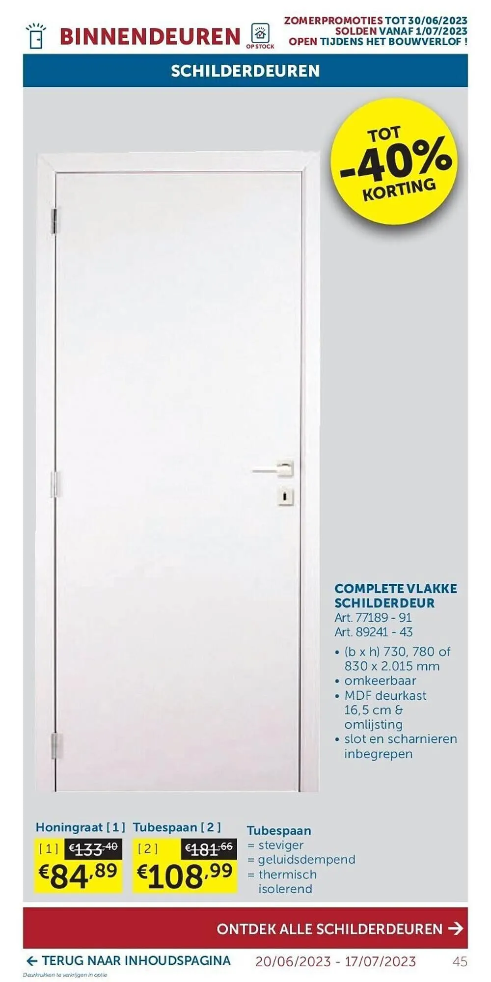 Zelfbouwmarkt folder van 20 juni tot 17 juli 2023 - folder pagina 45