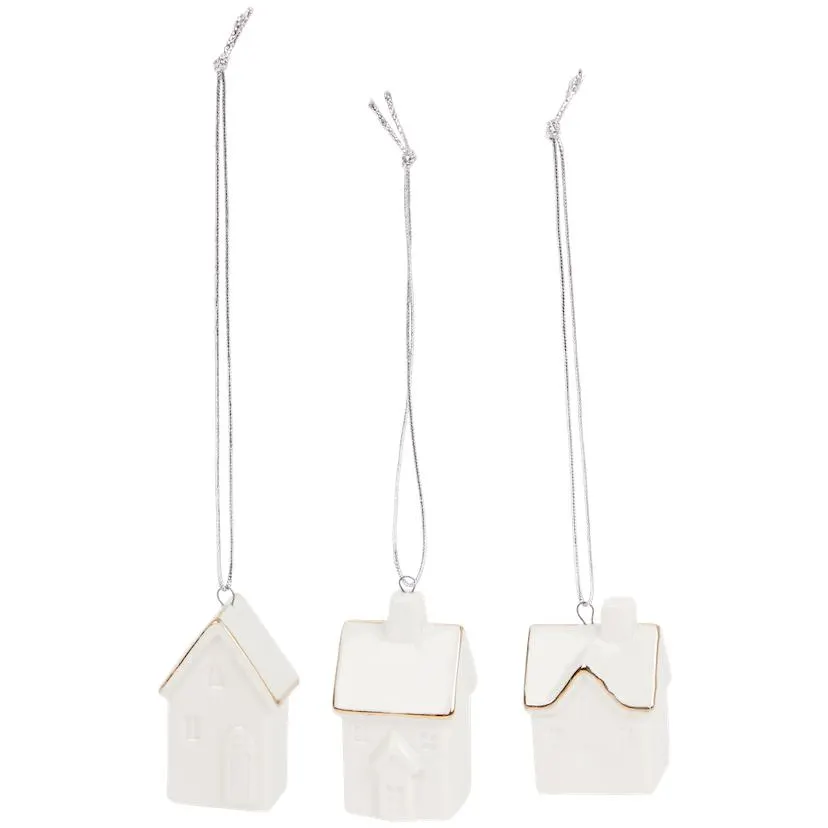 Porseleinen huisjes-hangers