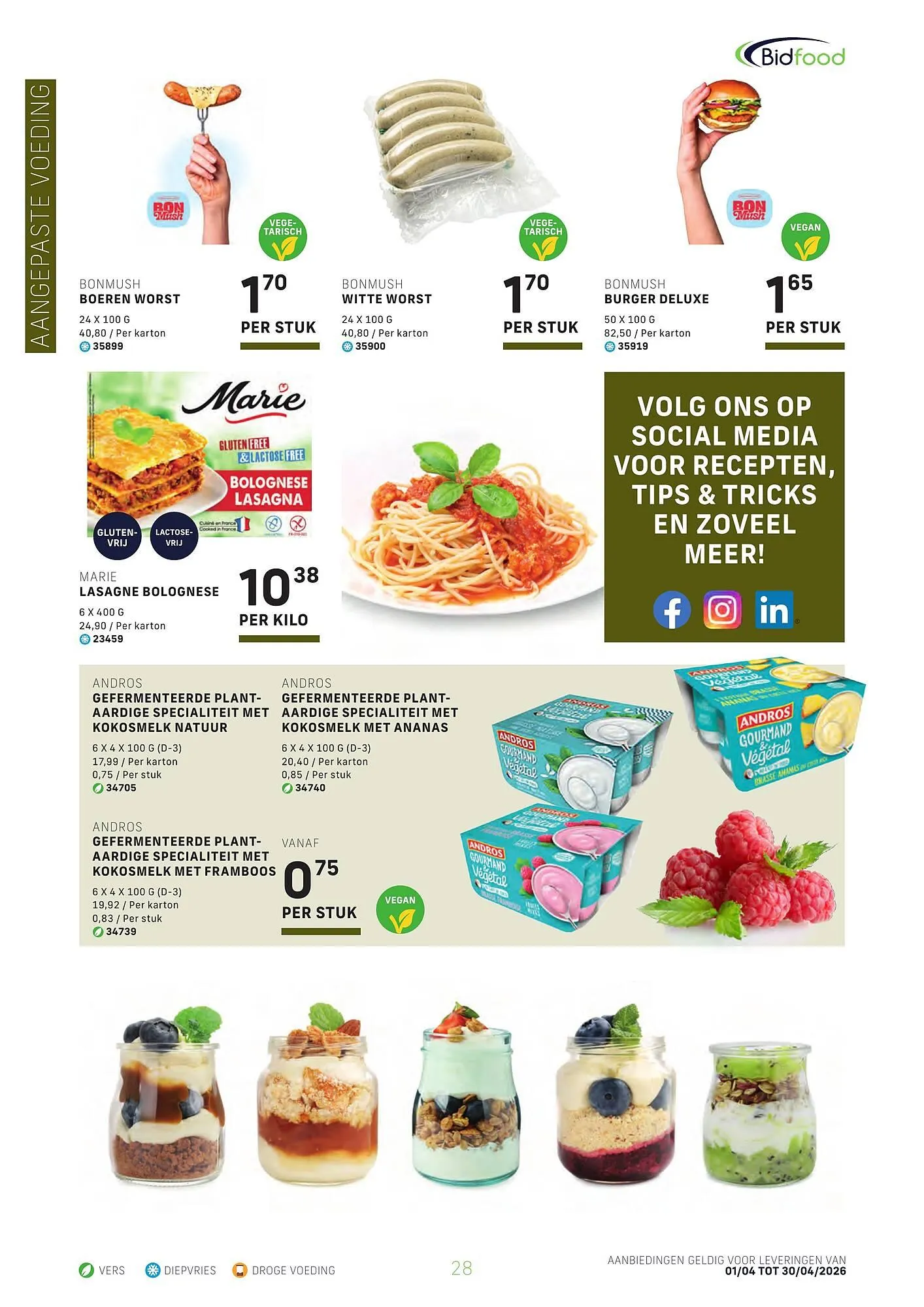 Bidfood folder van 1 april tot 30 april 2026 - folder pagina 28