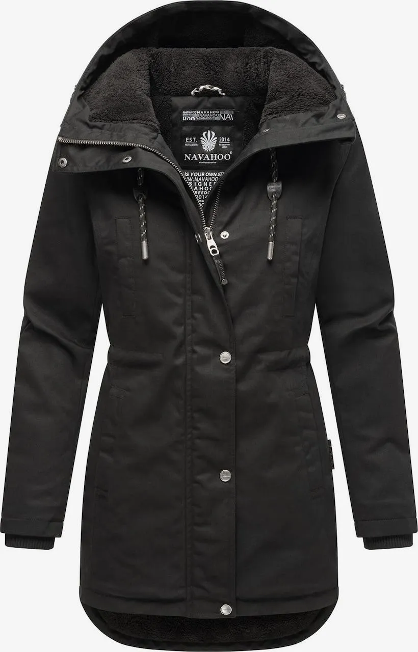 NAVAHOO Winterjas 'N038' in Zwart