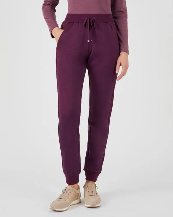 Broek van twee materialen gemoltoneerd met fleece voering