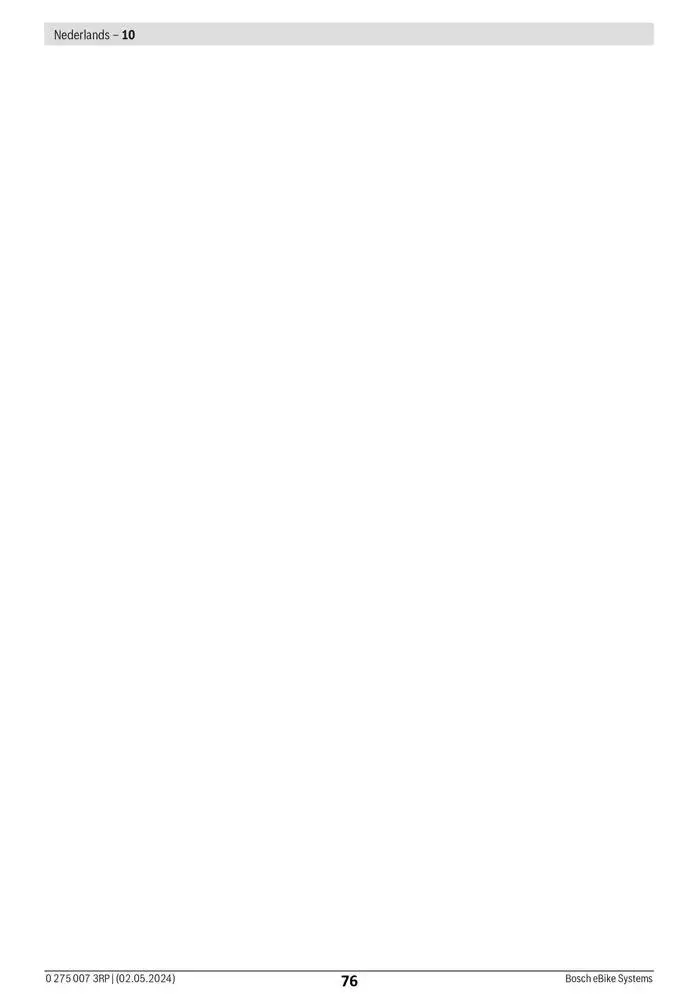 Electric Bike Manual van 12 februari tot 12 augustus 2025 - folder pagina 76