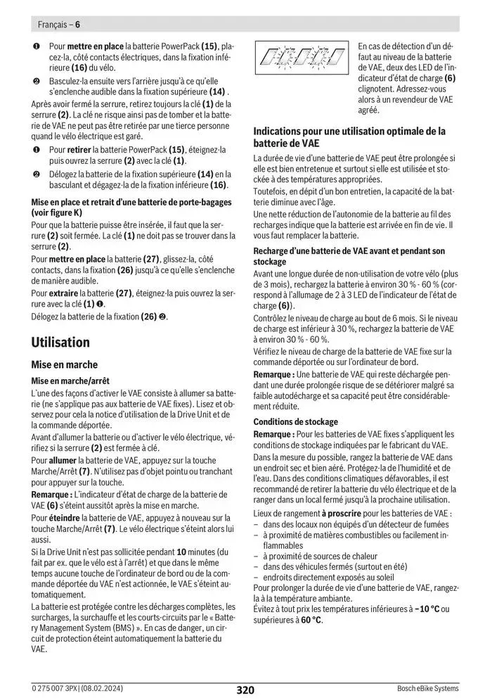 Electric Bike Manual van 12 februari tot 12 augustus 2025 - folder pagina 320