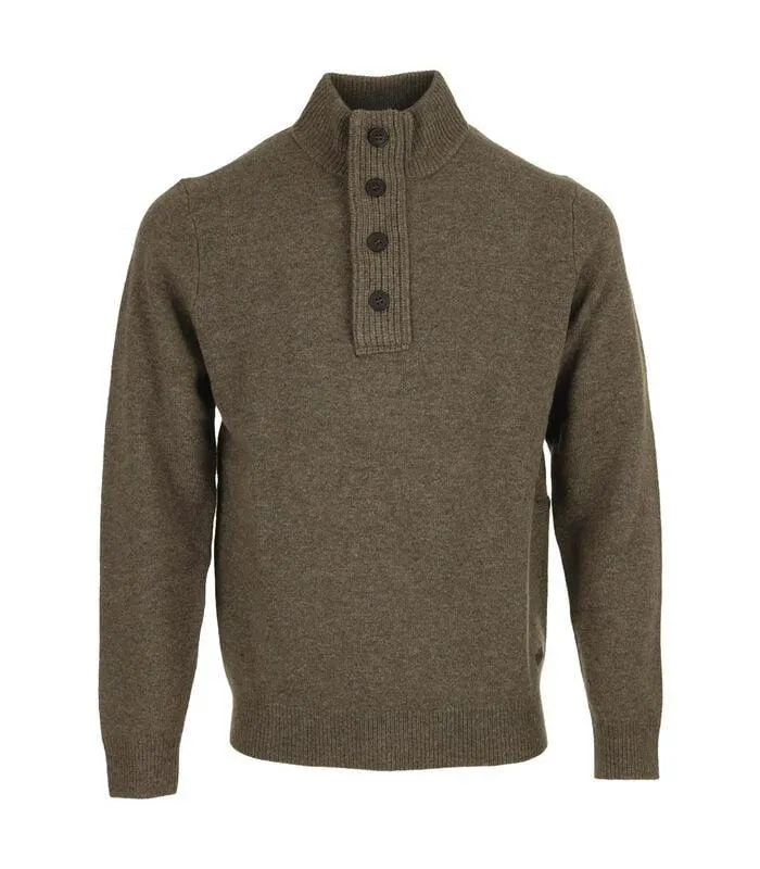 Sweater Essential Patch Half Zip Knited Jumper