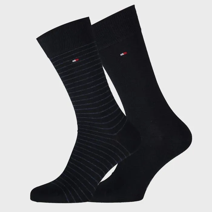 2-pack herensokken strepen - Tommy Hilfiger