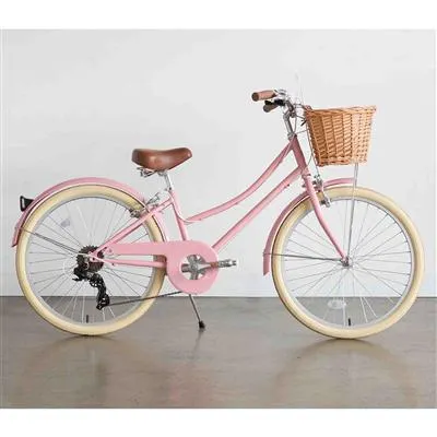 Bobbin Fiets 24" gingersnap (incl. mandje) - pink