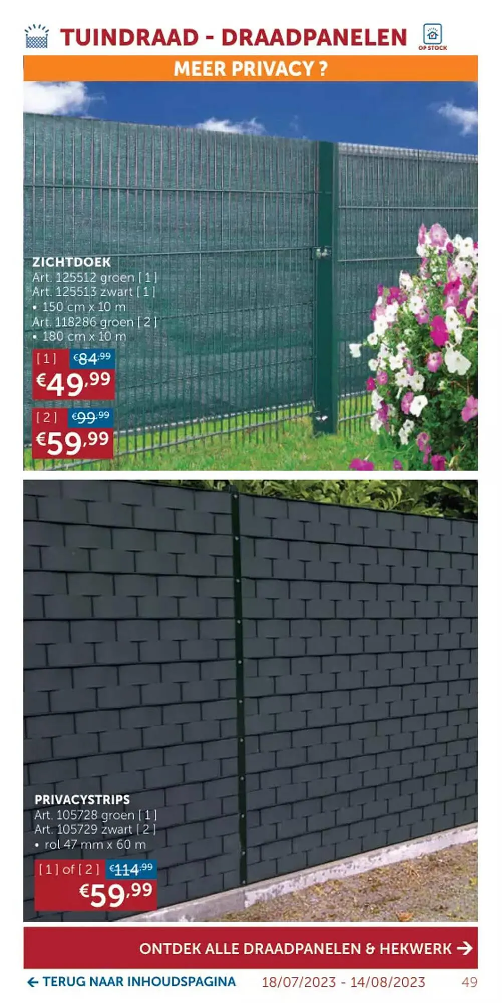 Zelfbouwmarkt folder van 18 juli tot 14 augustus 2023 - folder pagina 49