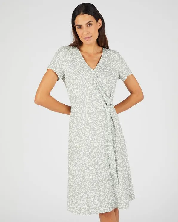 Wikkeljurk zuivere viscose Lenzing™ EcoVero™ vezels