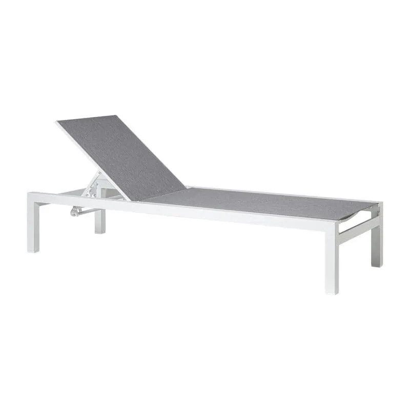 Ligbed Sevilla - grijs - 35x70x190 cm