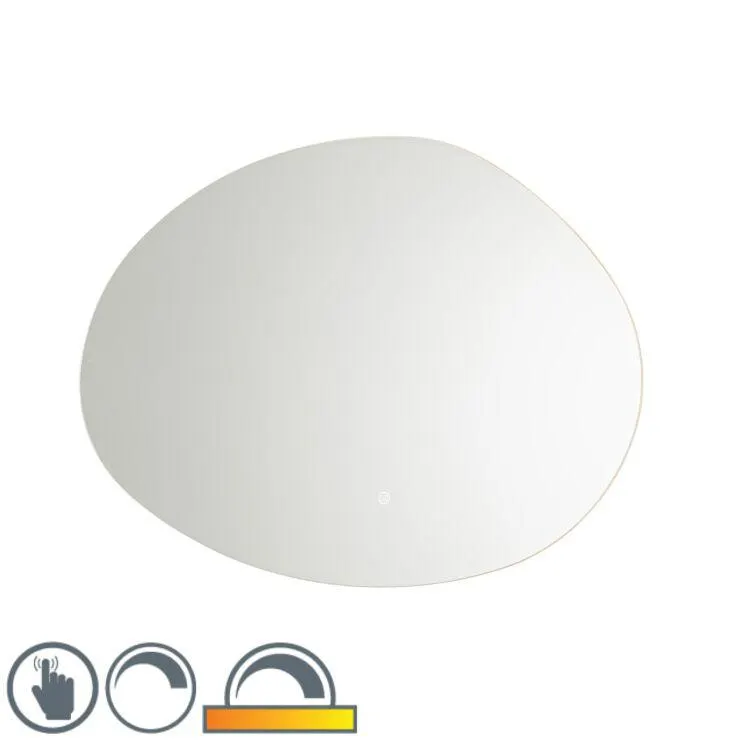 Badkamerspiegel 80 cm incl. LED dim to warm en touch dimmer - Biba